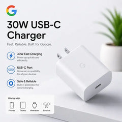 Google 30W USB-C Fast Charger (Original) – PD 3.0 Fast Charging Adapter