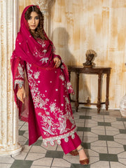 Wasl - U6B Stylish Women's Stitched Embroidered Lawn Suit - 3 Pcs Set