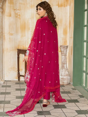 Wasl - U6B Stylish Women's Stitched Embroidered Lawn Suit - 3 Pcs Set