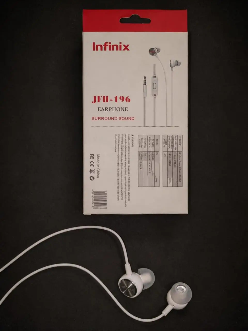Clear Voice Wired Earphones White