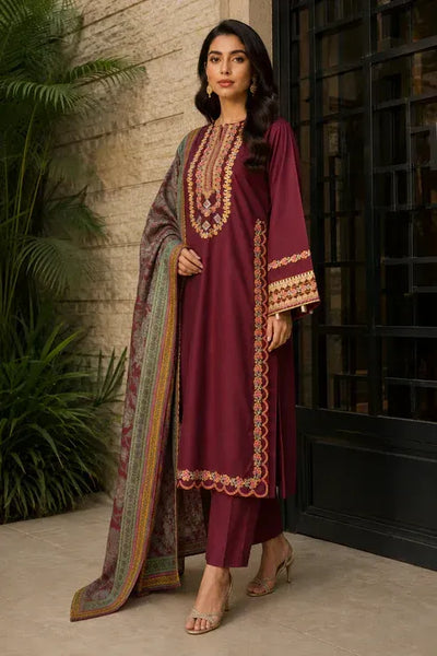 Nargis 3 Pcs Stitched Women's Embroidered Lawn Suit
