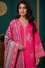 Bahar-e-Naaz 3 Pcs Stitched Women's Embroidered Lawn Suit