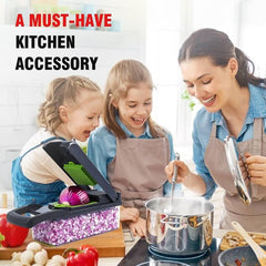 16-in-1 Mandoline Slicer & Vegetable Chopper | Multifunctional Food Cutter & Grater