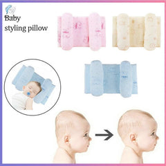 Soft Breathable Baby Pillow | Newborn Head Shaping Cushion for Flat Head Prevention