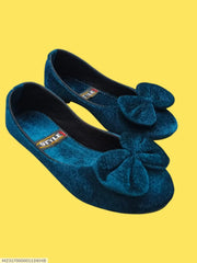 Blue Bow Flat Shoes for Women Pakistan