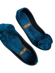 Blue Bow Flat Shoes for Women Pakistan