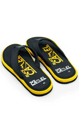 Men Black Yellow EVA Flip Flops Summer Casual