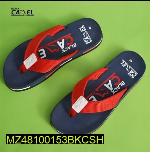 Men Casual Flip Flops Blue Red PU Leather Size 39-45