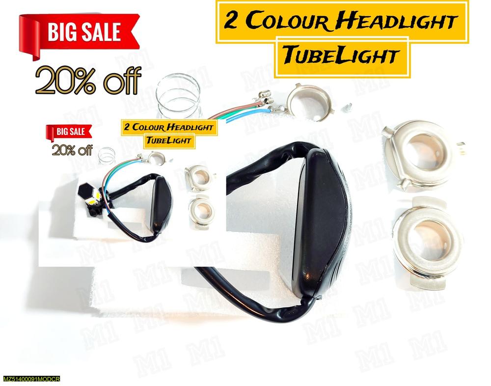 2 Color LED Headlight for Bikes IP65 Waterproof