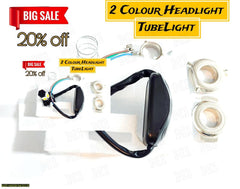 2 Color LED Headlight for Bikes IP65 Waterproof