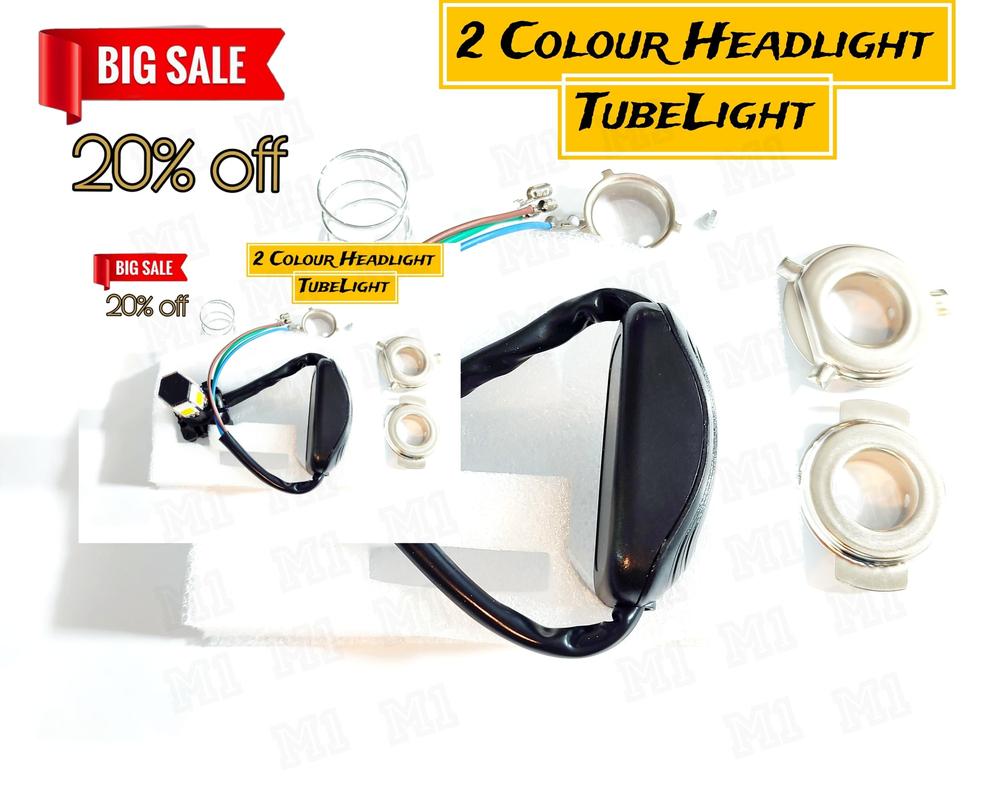 2 Color LED Headlight for Bikes IP65 Waterproof