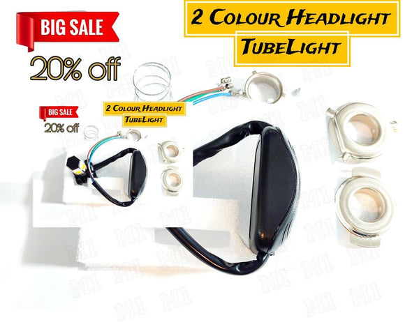 2 Color LED Headlight for Bikes IP65 Waterproof