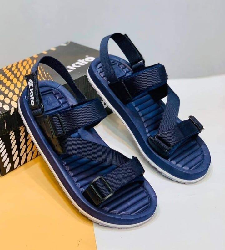 Men's Elastic Fibre Sports Sandals, Blue FM