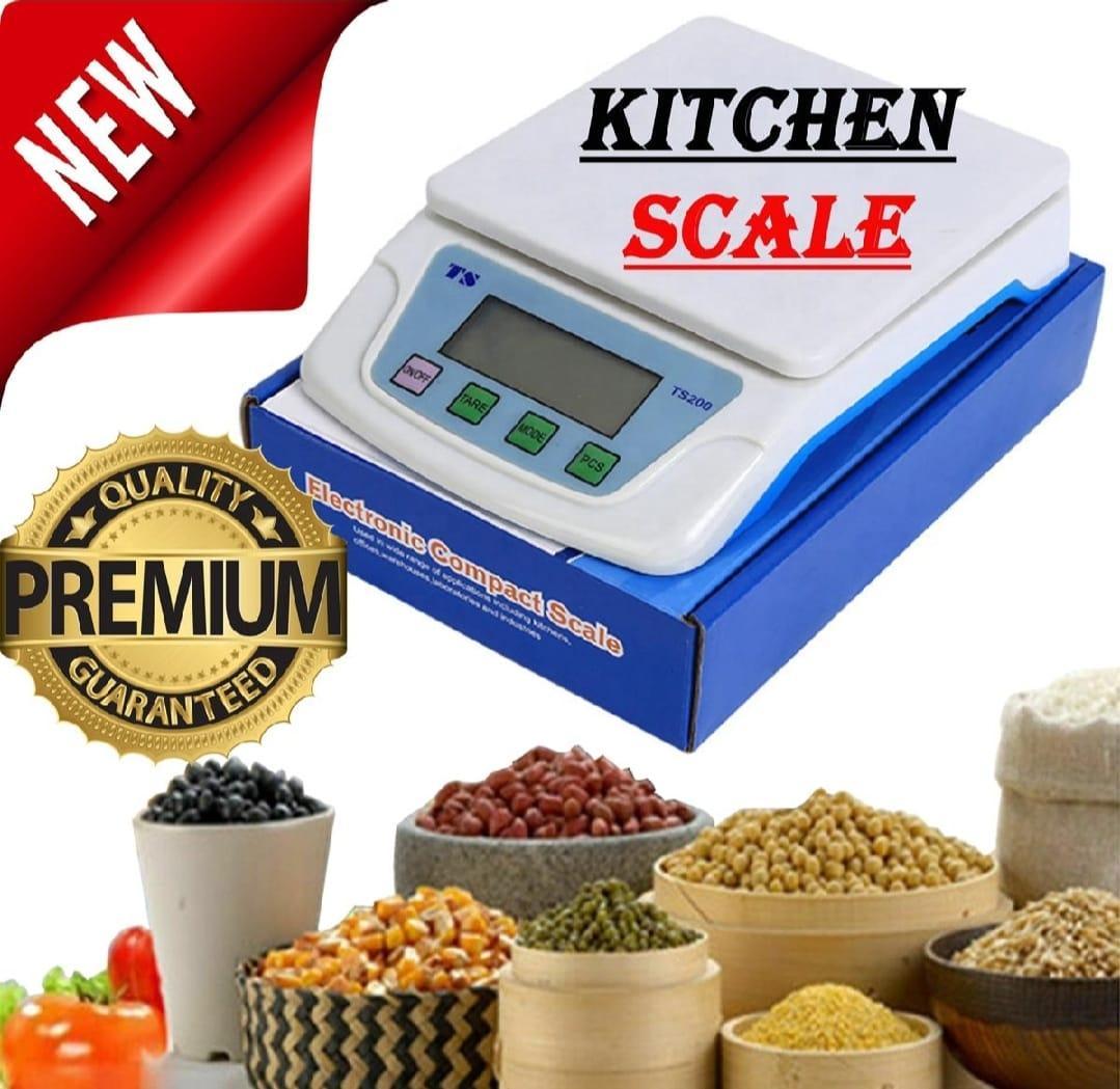 Kitchen Scale 6kg Digital White Blue Easy Use