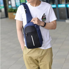 Smart Crossbody Bag with USB Charging & Anti-Theft Design