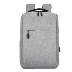 Black Laptop Backpack for Men Women, Nylon, Water Resistant, Adjustable Straps