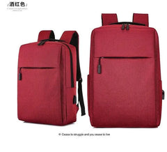 Black Laptop Backpack for Men Women, Nylon, Water Resistant, Adjustable Straps