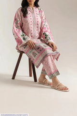 Pink Digital Print Lawn 2-Piece Kurta Set