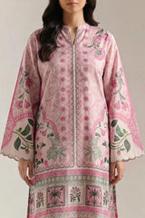 Pink Digital Print Lawn 2-Piece Kurta Set
