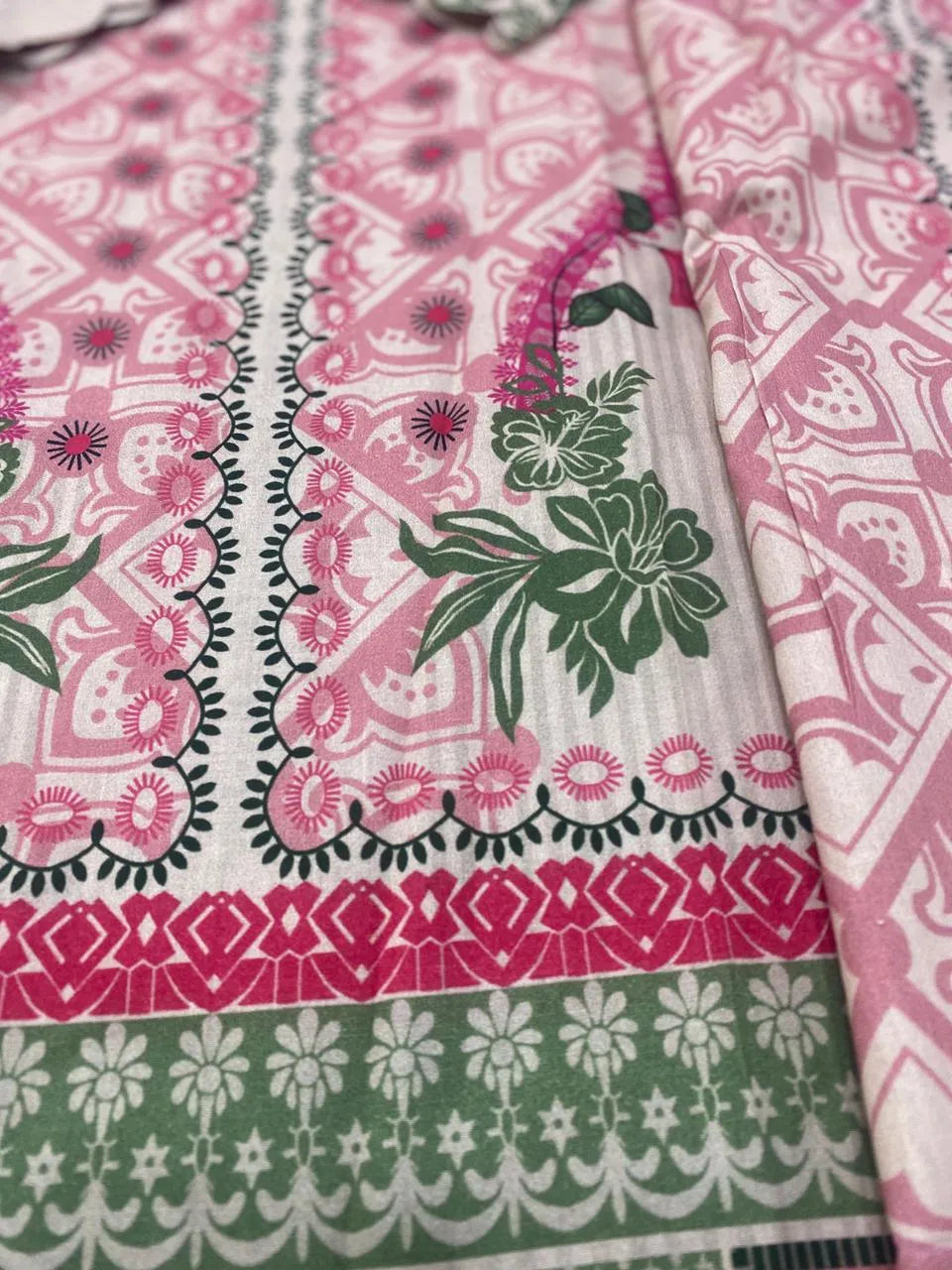 Pink Digital Print Lawn 2-Piece Kurta Set