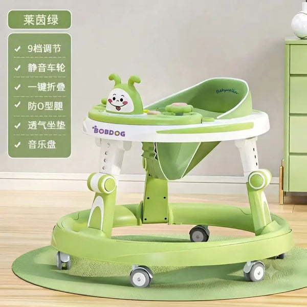Baby Walker Round Shape SS Frame Breathable seat Korea Made With Lights and Music