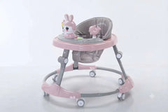 Baby Walker Round Shape SS Frame Breathable seat Korea Made With Lights and Music