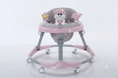 Baby Walker Round Shape SS Frame Breathable seat Korea Made With Lights and Music