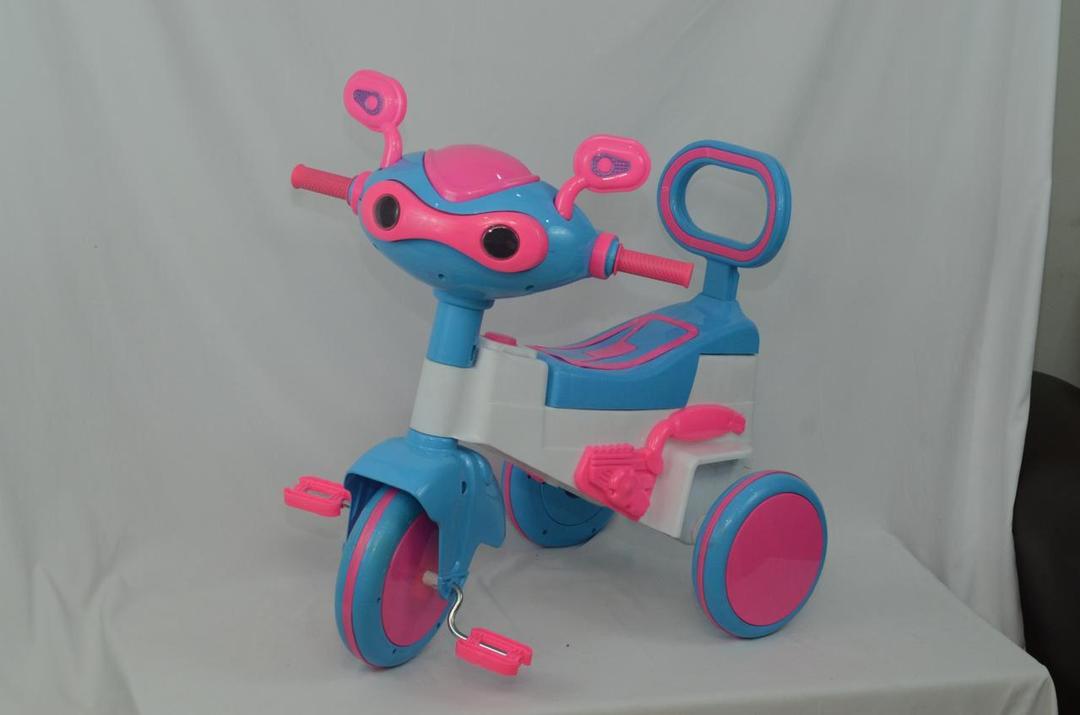 Kids Tri-Cycle Blue Pink 3-Wheel Stunt Toy