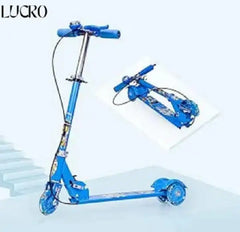 Scooty for Kids Heavy-Duty Outdoor e wheels Scotty with Hand Breaks, Adjustable Handlebar Strong Frame, Lightweight, Smooth and Fun Ride Kids Scooty Cycle, Tyre Lights