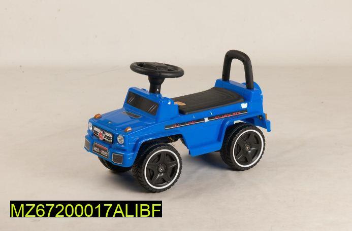Blue ABS Plastic Kids Riding Car for Safe Play