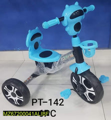 Blue Animal-Themed Tricycle for Kids 2-5 Years