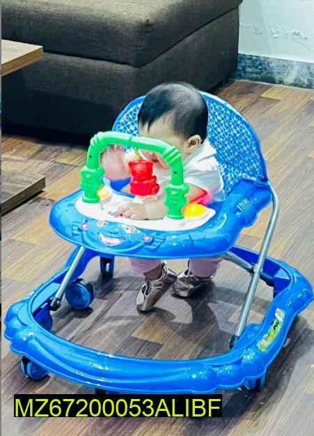 Blue Walker for Kids with Toys & Durable Fiber Construction