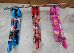 Pink Character Scooty For Kids Metal Durable