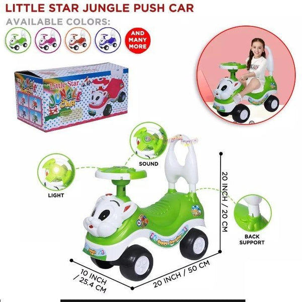 Little Star Jungle Push Car Green 20x20x60 CM