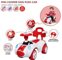 Kids Riding Car Red White Plastic Safe Durable