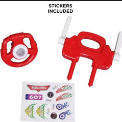 Kids Riding Car Red White Plastic Safe Durable