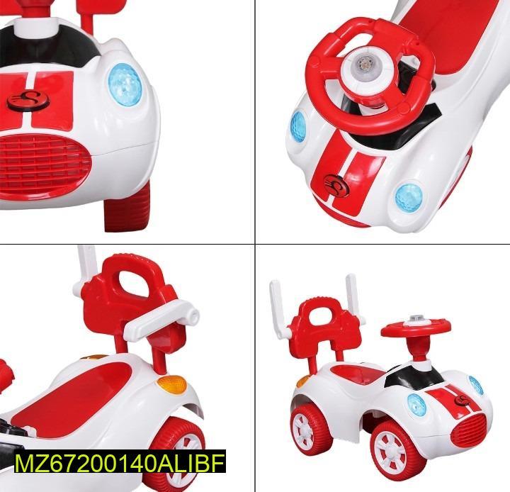 Kids Riding Car Red White Plastic Safe Durable