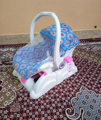 3-in-1 Baby Carry Cot with Sun Cover & Storage