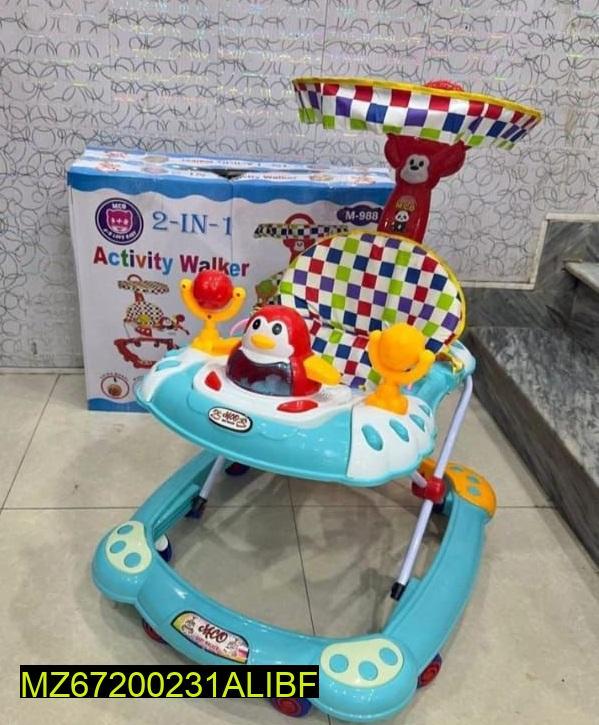 Kids Walker with Toy & Spinning Top for 6-18M