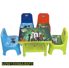 Ben 10 Study Table Set for Kids Playroom