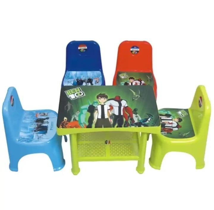 Ben 10 Study Table Set for Kids Playroom