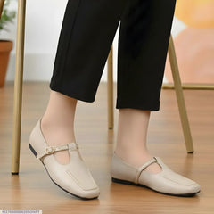 Off White Women's Rexine Loafers Casual Formal