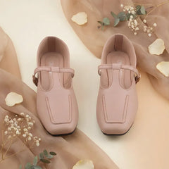 Women's Pink Rexine Loafers Formal Casual Shoes