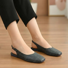 Slingback Shoes - 046 - Green