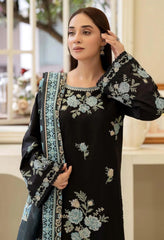 Black Embroidered 3-Piece Cotton Lawn Suit for Bakra Eid