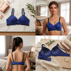 Premium Women’s Seamless Wireless Padded Sports Bra | Soft & Stretchable Everyday Comfort Bra with 'SPORT' Elastic Band