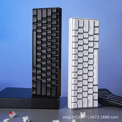 Special Wholesale Real Mechanical Keyboard Cross-Border Amazon 61 Keyboard 68 Keyboard Mixed Light Wired Green and Red Axis Game