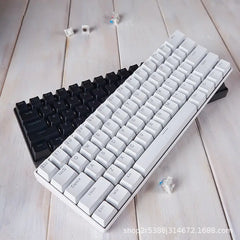 Special Wholesale Real Mechanical Keyboard Cross-Border Amazon 61 Keyboard 68 Keyboard Mixed Light Wired Green and Red Axis Game