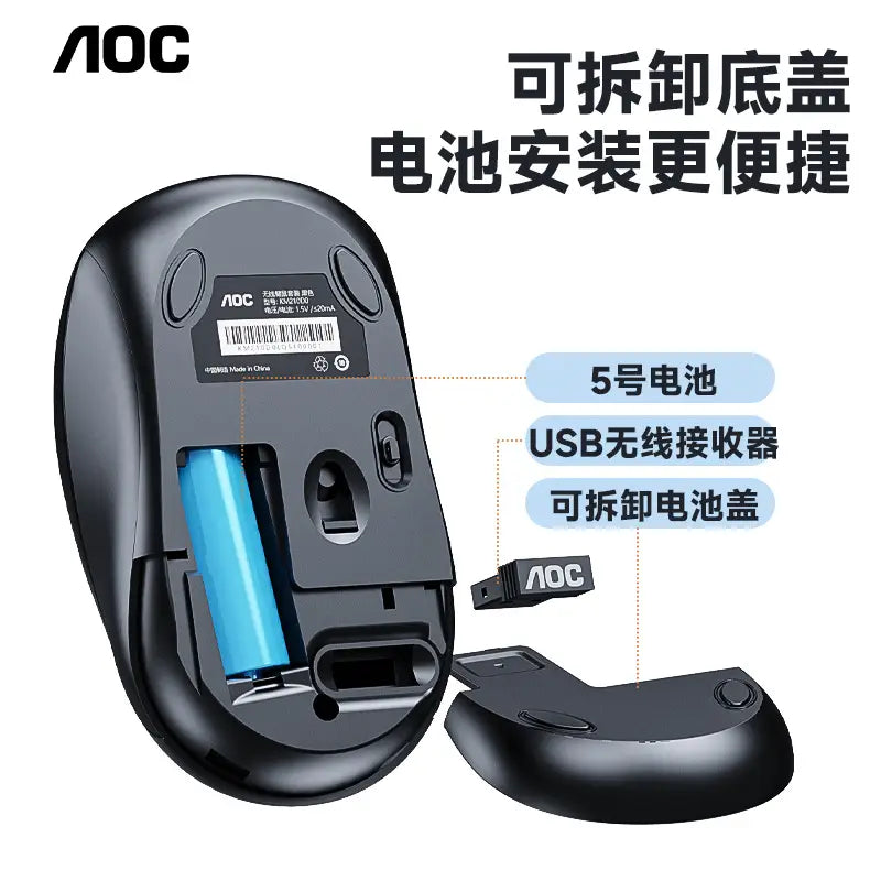 Aoc Wireless Mouse & Keyboard Set USB Compatible