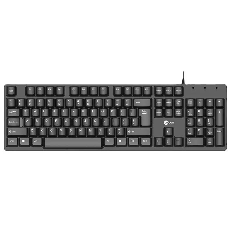 Lecoo CM101 Wired Keyboard Mouse Cover Black